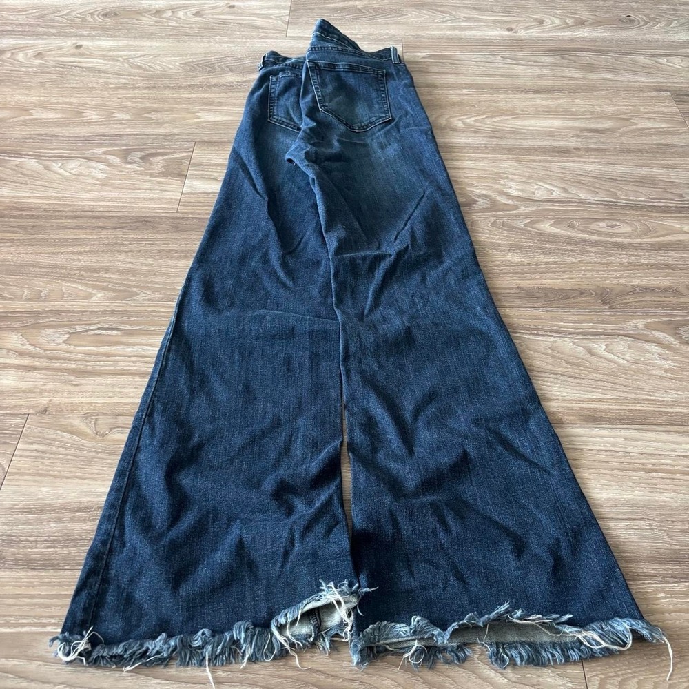 Vintage Y2K/2000s Grunge Dark Wash Flare Denim Jeans! 31x31 - Picture 4 of 7